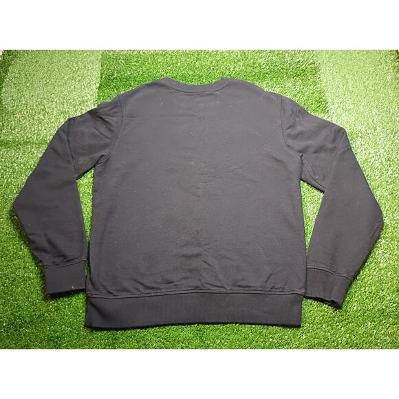 Stylish Black Grayscale Script Crewneck Sweatshirt - Size S - Picture 6 of 6